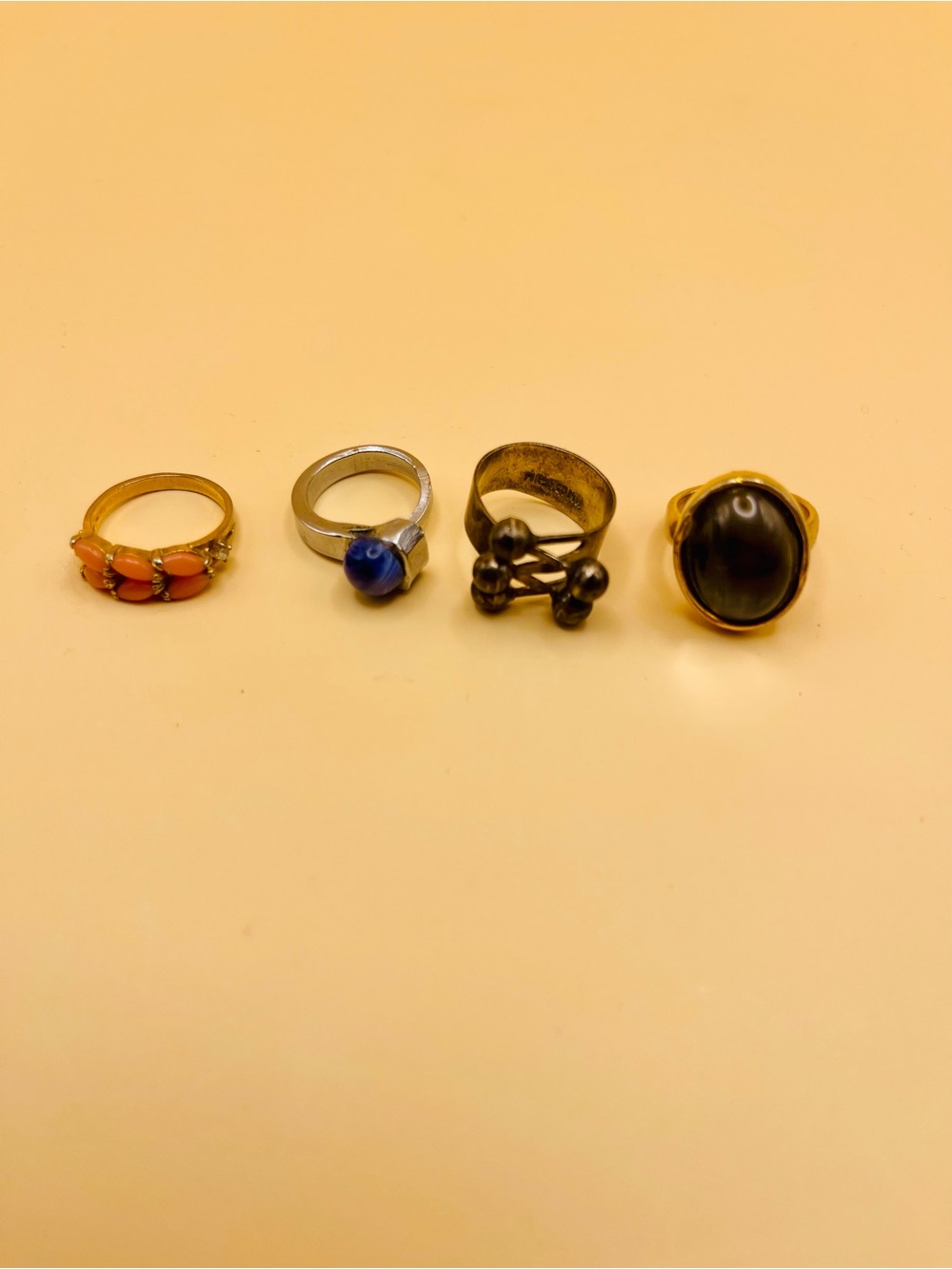 💍 Vintage Eclectic Ring Stack Set - 4 Piece Instant Collection (Small Size) 💍 - Picture 2 of 11